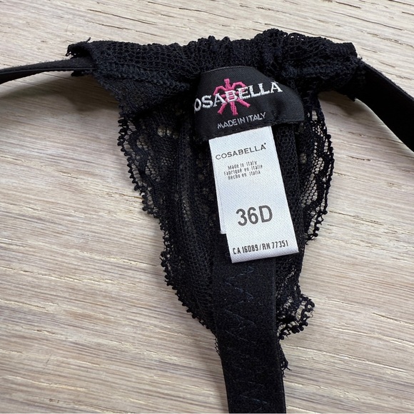 Cosabella Black Lace Detail Bra - Picture 6 of 6